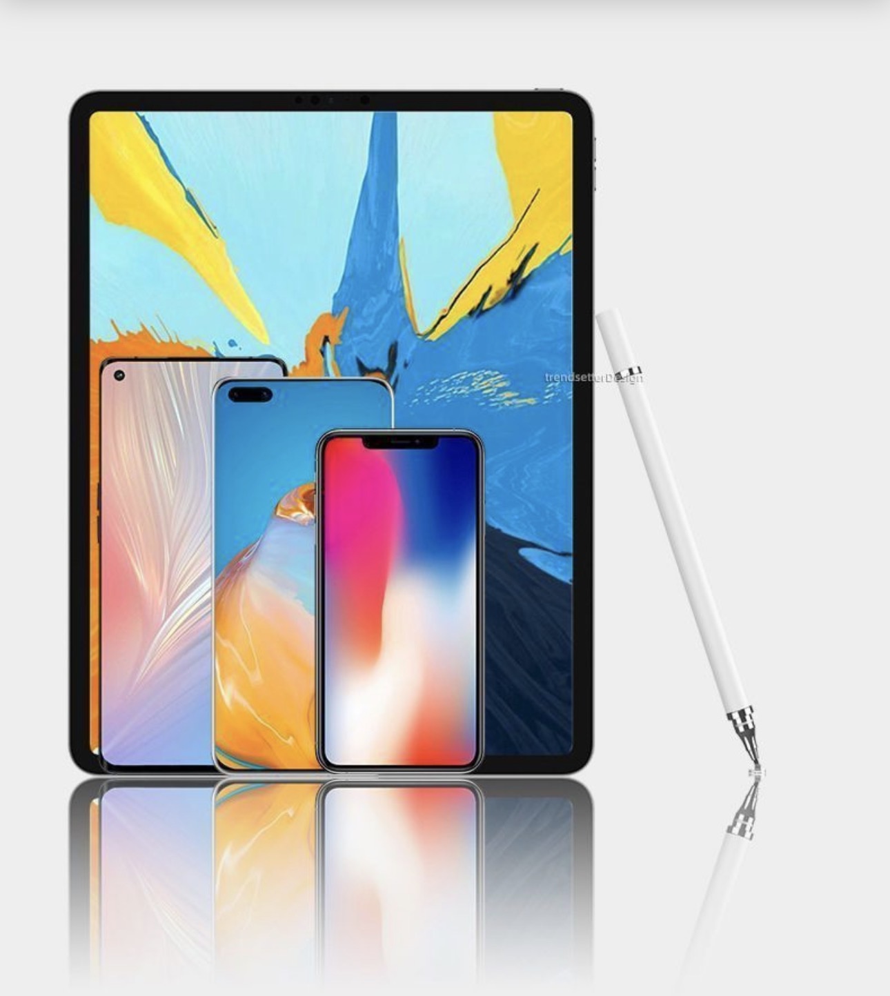 Planshet, iphone, android qurilmalari uchun ruchka  ikki tomonlik oddiy va qurilma uchun